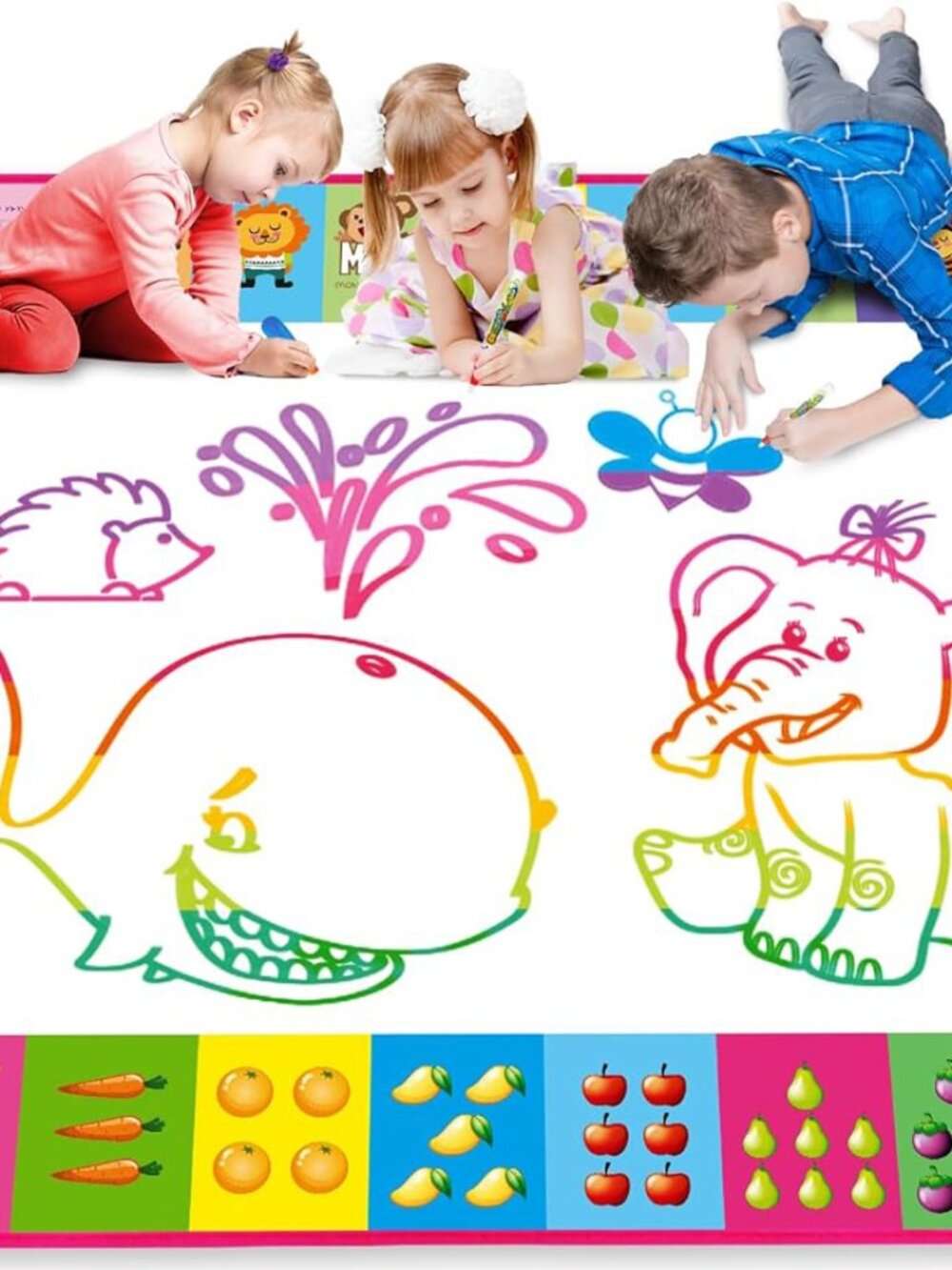 Toyk Water Doodle Mat - Kids Painting Writing Color Doodle Drawing Mat